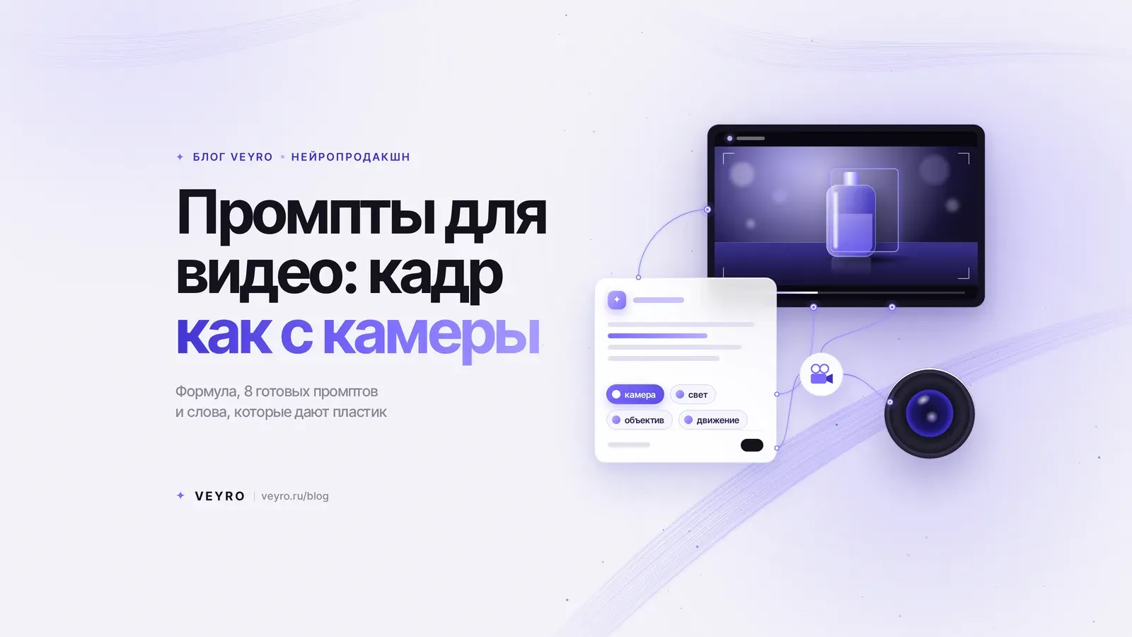 Промпты для видео: формула кадра «как с камеры» без пластика