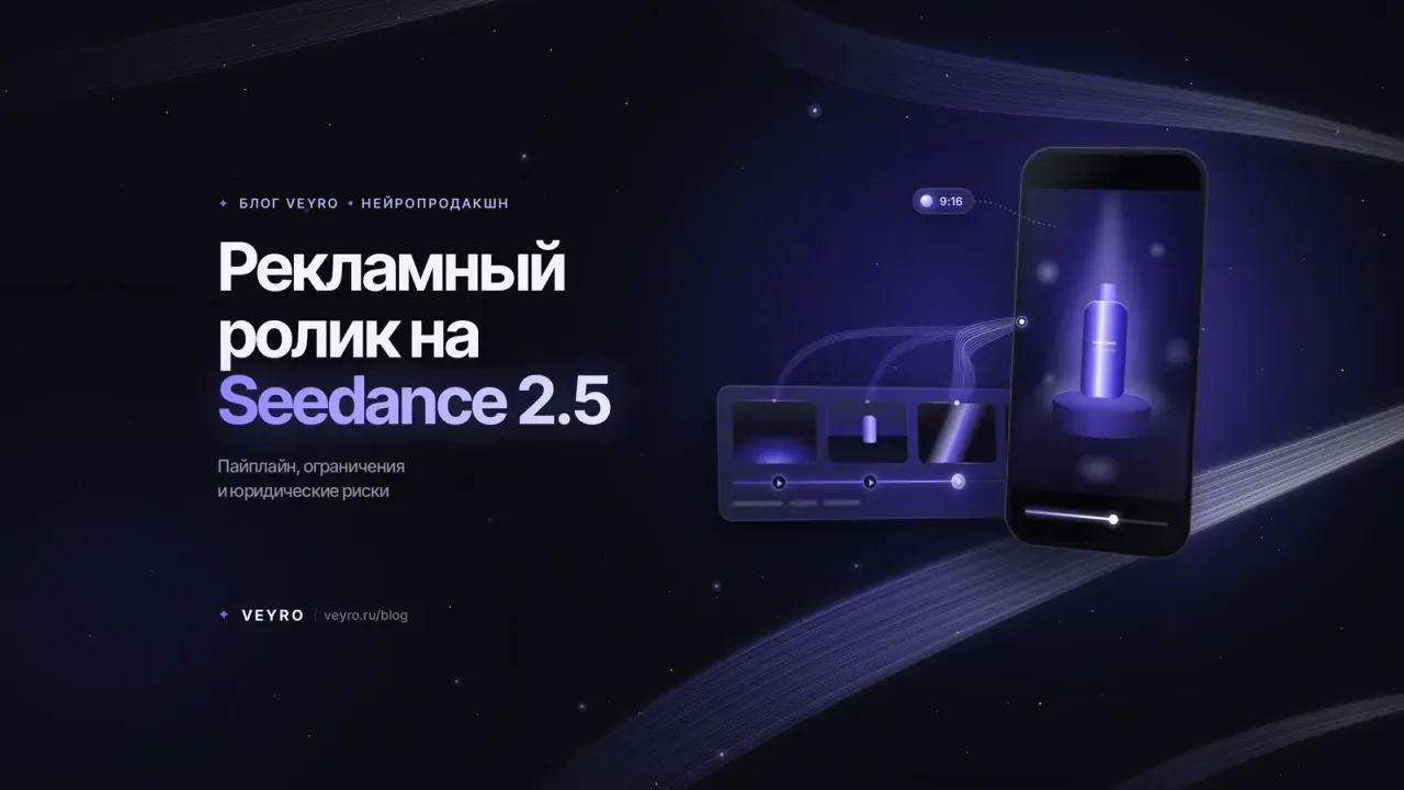 Seedance 2.5 для бизнеса: как сделать рекламный ролик и где нейросеть не справится