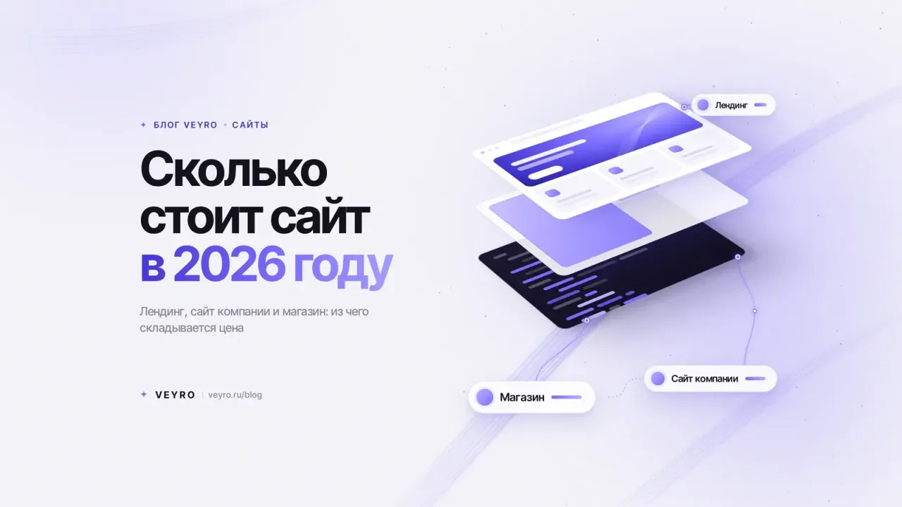 Сколько стоит сайт в 2026 году: лендинг, сайт компании и магазин — цены и из чего они складываются